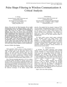 Pulse Shape Filtering in Wireless Communication-A