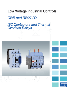 Low Voltage Industrial Controls CWB and RW27