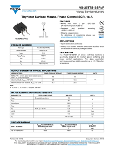 VS-25TTS16SPbF Thyristor Surface Mount, Phase Control SCR, 16 A