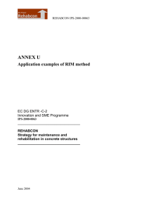 ANNEX U Application examples of RIM method