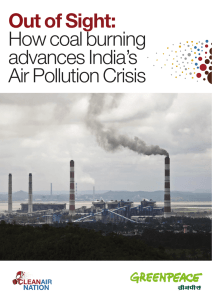 Out of sight – how coal burning advances India`s air