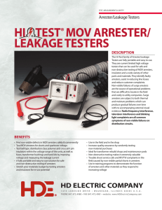 Hi-Test ® HiSat MOV Surge Arrester and