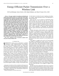 Energy-efficient packet transmission over a wireless link