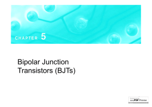 Bipolar Junction Transistors (BJTs)