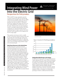 Integrating Wind Power Into the Electric Grid