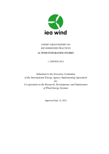 16. Wind Integration Studies