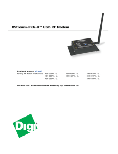 XStream-PKG-U™ USB RF Modem