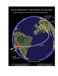 Adaptation to high altitude and sea level