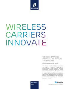 wireless carriers innovate – or move to the sidelines