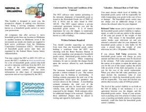 Moving in Oklahoma - Oklahoma Corporation Commission