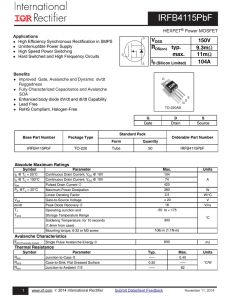 IRFB4115PbF Product Datasheet