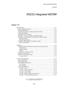 RS232 Integrated MCRW