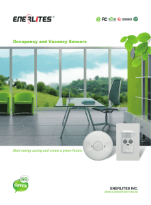 Occupancy and Vacancy Sensors