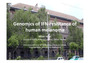 Genomics of IFN-resistance of human melanoma