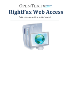 OpenText RightFax Web Access