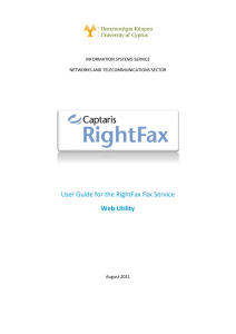 User Guide for the RightFax Fax Service Web Utility