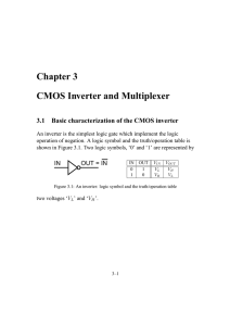 Chapter 3 CMOS Inverter and Multiplexer