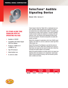 SelecTone® Audible Signaling Device
