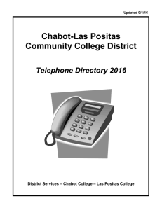 Chabot-Las Positas Community College District Telephone