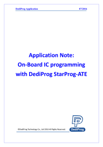 On-Board IC programming with DediProg StarProg-ATE