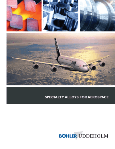 specialty alloys for aerospace - Böhler