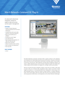 March Networks Command GE Plug-In