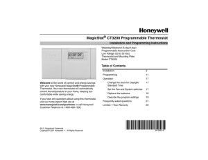 MagicStat CT3200 Programmable Thermostat, CT3200