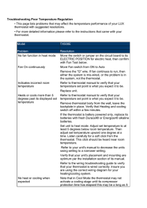 Lux thermostat support TX500 Troubleshooting poor temperature