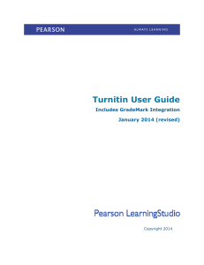 Turnitin User Guide