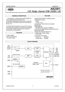 AK2301 English Datasheet - Asahi Kasei Microdevices Corporation