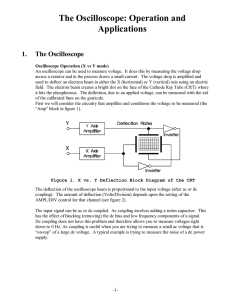 The Oscilloscope: Operation and Applications