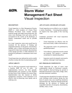 Visual Inspection - Nisqually Environmental