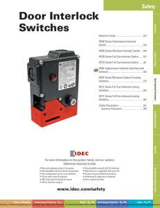 Door Interlock Switches