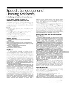 Speech Language and Hearing Sciences - San Diego