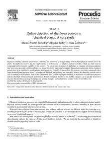 Online detection of shutdown periods in chemical plants: A case study