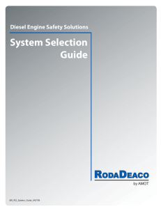 Roda Deaco System Selection Guide
