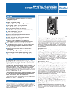 CHECKFIRE® MP-N ELECTRIC DETECTION AND ACTUATION