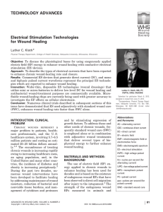 Kloth LC. (2014) "Electrical Stimulation Technologies for