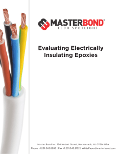 Evaluating Electrically Insulating Epoxies