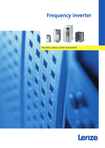 Catalogue Frequency inverter