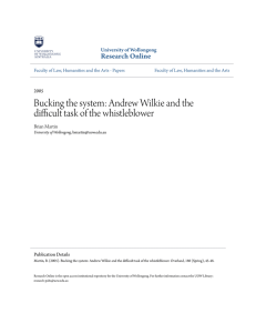 Andrew Wilkie and the difficult task of the