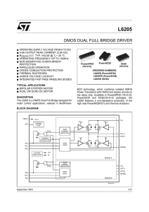 STMicroelectronics L6205N datasheet: pdf