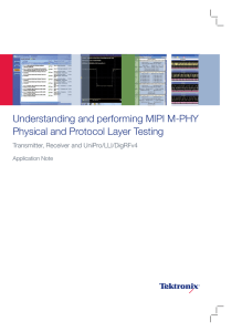 Understanding and performing MIPI M-PHY Physical and