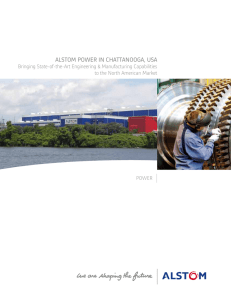 Alstom Power in ChAttAnoogA, UsA