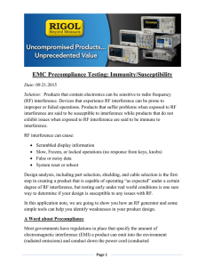 EMC Precompliance Testing: Immunity/Susceptibility