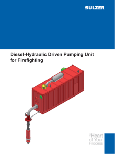 Sulzer Pumps - Diesel-Hydraulic Driven Pumping Unit for Firefighting