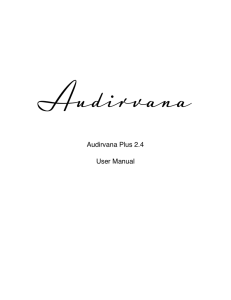 Audirvana Plus 2.4 User Manual