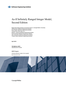 As-if Infinitely Ranged Integer Model