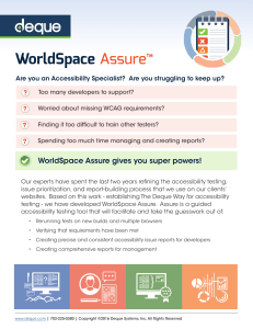 WorldSpace Assure