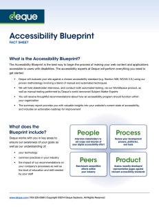 Deque Accessibility Blueprint Fact Sheet